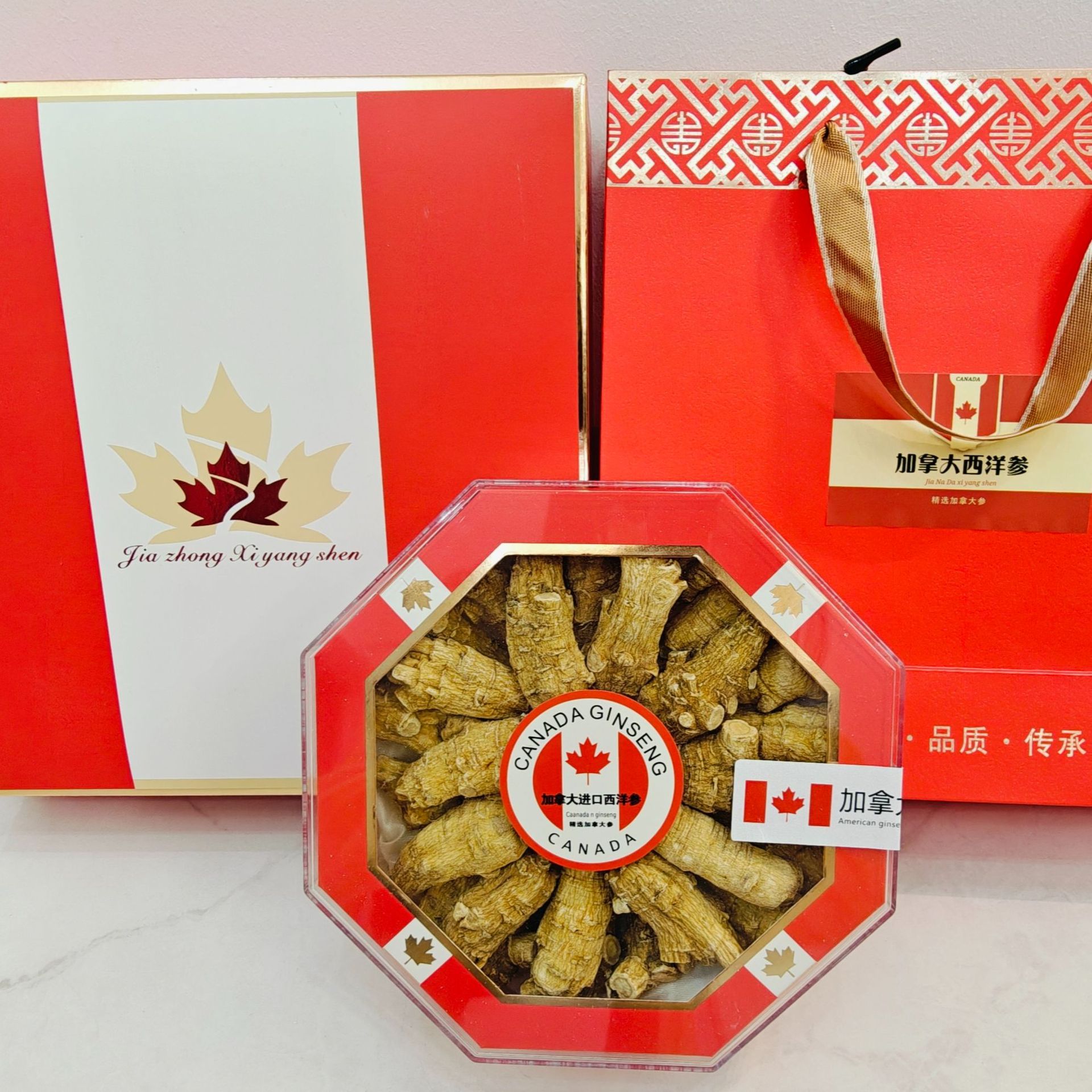 Canadian American Ginseng Whole Roots Xi Yang Shen 500g Gift Box Tonic Herbal Wellness - Image 2
