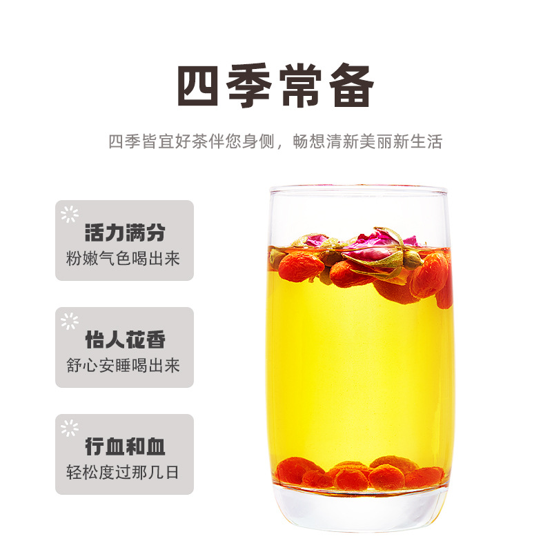 Dried Red Rose Buds Rose Tea 80g Canned Loose Flower Tea for Daily Brewing - Image 2
