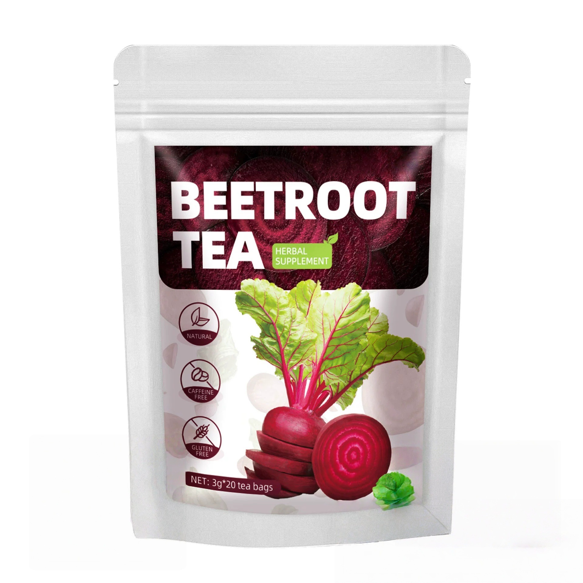 Beetroot Tea Bags Sweet Earthy Herbal Infusion 60g Pyramid Sachets - Image 5