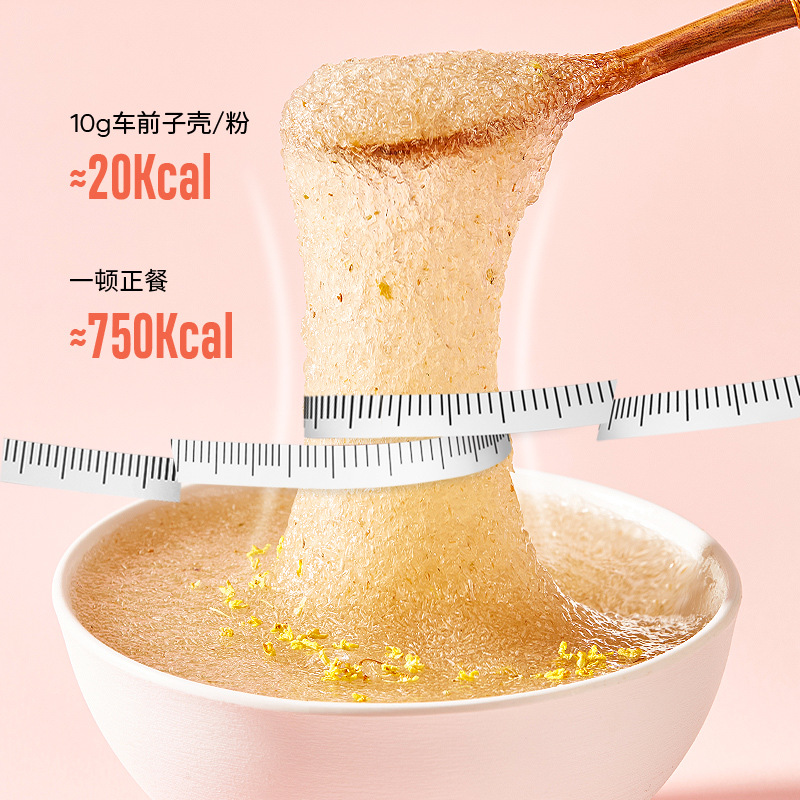 Psyllium Husk Powder Che Qian Zi Ke 500g Coarse Fiber Meal Replacement Powder for Fitness Shakes and Baking - Image 2