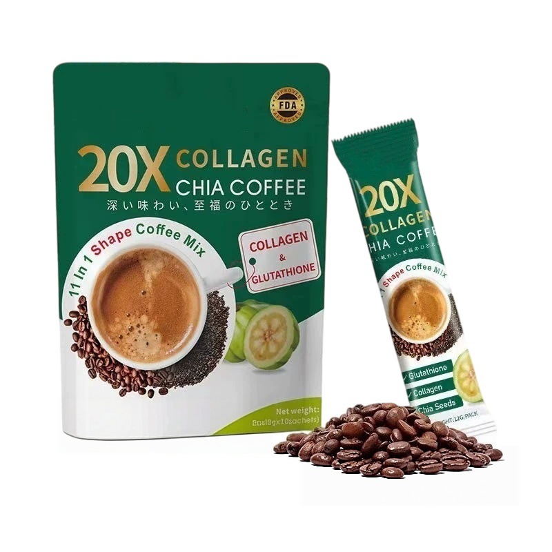 Collagen Chia Seed Original Instant Coffee 120g Sugar Free Drink Mix - Image 5