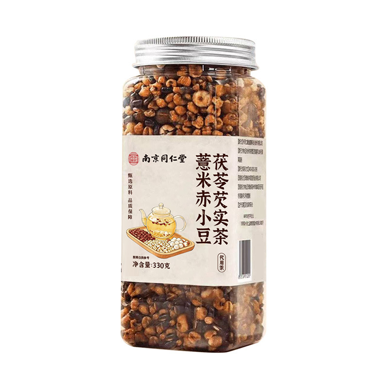 Roasted Coix Seed Red Bean Poria Gordon Euryale Tea 330g Jar Herbal Blend - Image 5