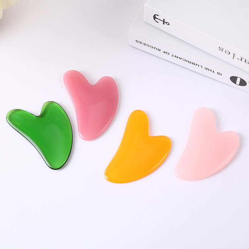 Resin Gua Sha Massage Board Handheld Scraping Tool for Neck Shoulder Back and Legs TCM Wellness 8x5cm 20g - Image 3