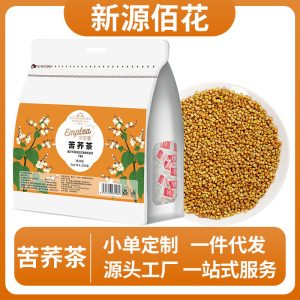 Tartary Buckwheat Tea (Fagopyrum tataricum) — Roasted Yellow Ku Qiao Triangle Bags, 50 Count