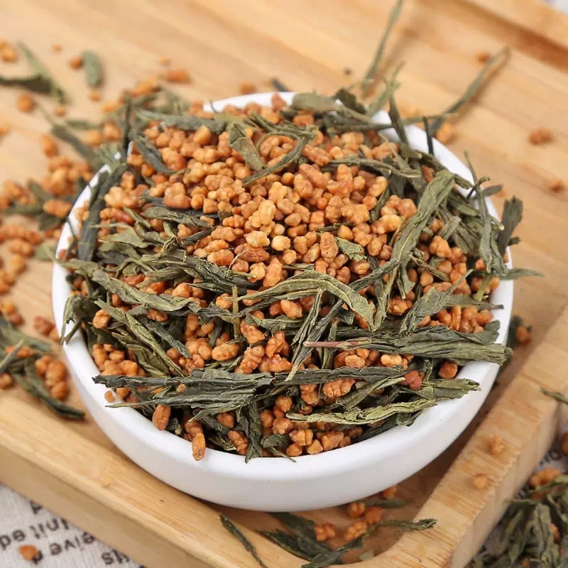 Genmaicha Japanese Style Brown Rice Green Tea Loose Bulk 500g for Hotels Restaurants Hotpot - Image 2