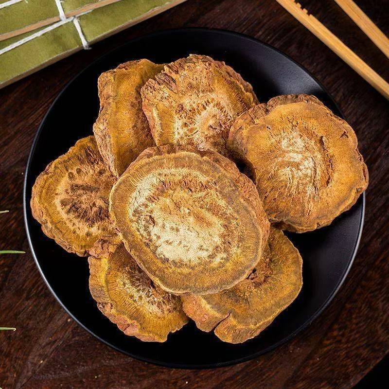 Da Huang Slices (Rheum palmatum) — Dried Rhubarb Root Decoction Pieces, Sichuan Origin 500g - Image 3