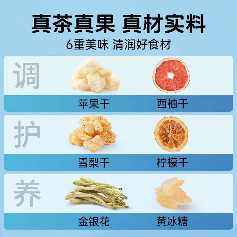 Honeysuckle Pomelo Fruit Tea Herbal Drink 200g 2 Box Set Summer Infusion - Image 3