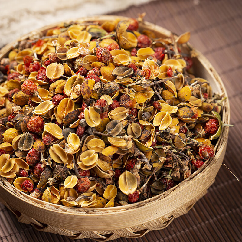 Albizia Flower Tea He Huan Hua Dried Flowers 500g Natural Sun Dried Herbal Infusion with Goji Berry Tea Blend - Image 2