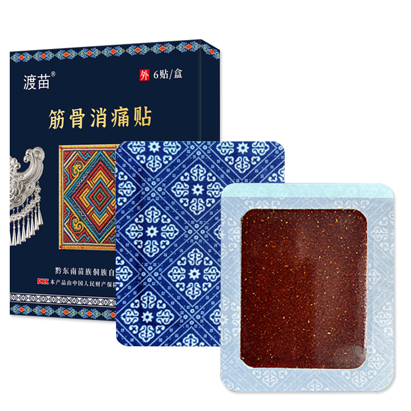 Miao Herbal Cloth Pain Relief Patch 10x12cm External Herbal Plaster for Neck Back Knee Joint 6 Patches - Image 5