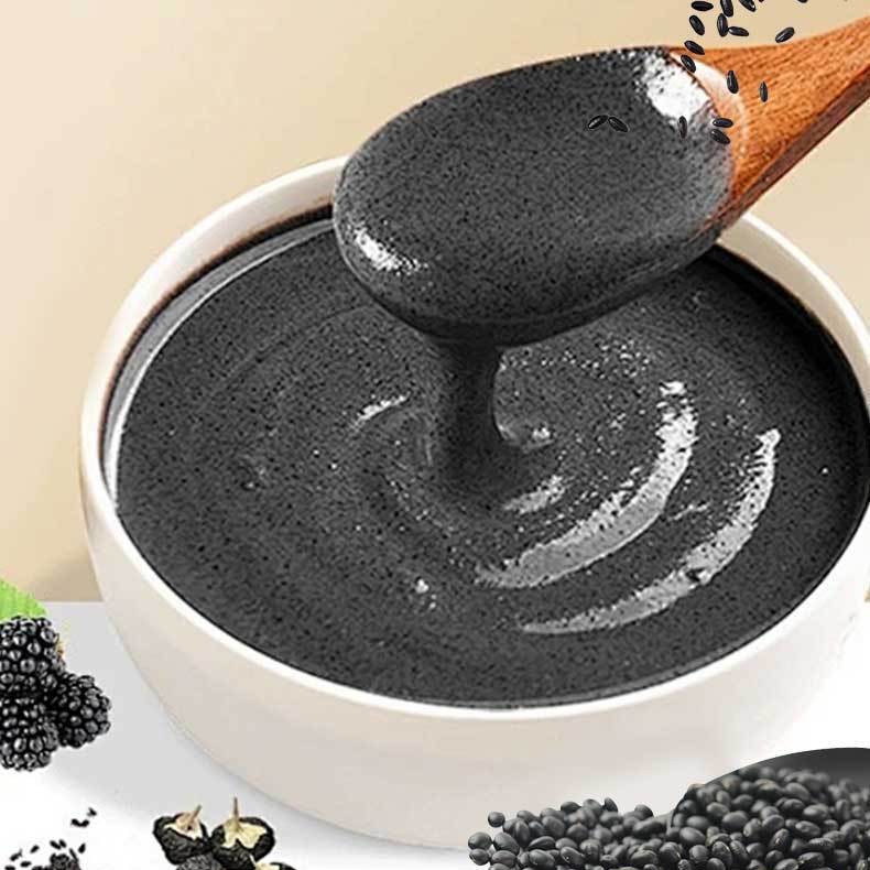 Nine Black Grain Powder 400g Canister Black Sesame Black Bean Breakfast Meal Replacement - Image 3