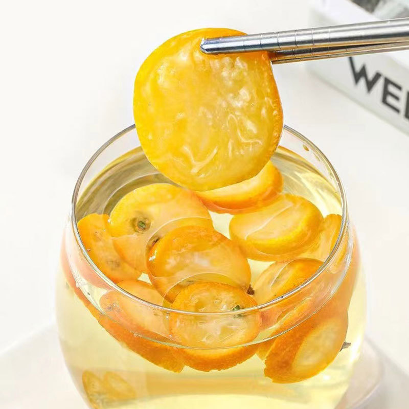 Freeze-Dried Kumquat Slices (Fortunella margarita) — Cold-Brew Citrus Herb, 160g Bag - Image 2