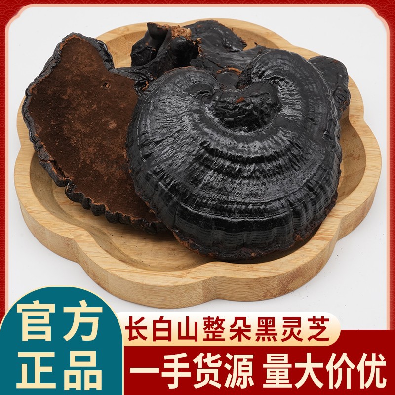 Black Lingzhi Whole Dried Reishi Mushroom 500g Changbai Mountain Hei Ling Zhi for Soup and Tea - Image 4