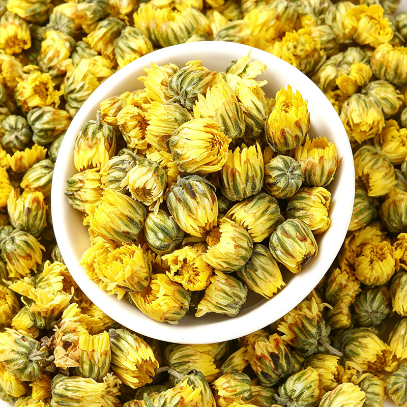 Tai Ju Chrysanthemum Buds Whole Dried Flowers Traditional Herbal Tea 100g - Image 3