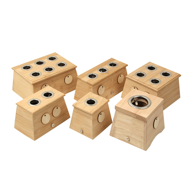Six Hole Bamboo Moxibustion Box Ai Jiu Ge Traditional Moxa Warming Device for Body Therapy - Image 5