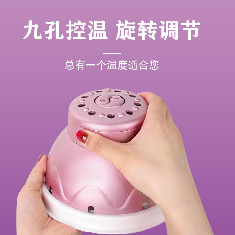 Portable Moxibustion Box Ai Jiu Can Smokeless Warming Tool for Abdomen Back Meridians with Filter Cap Straps 54 Moxa Cones Acupoint Chart - Image 2