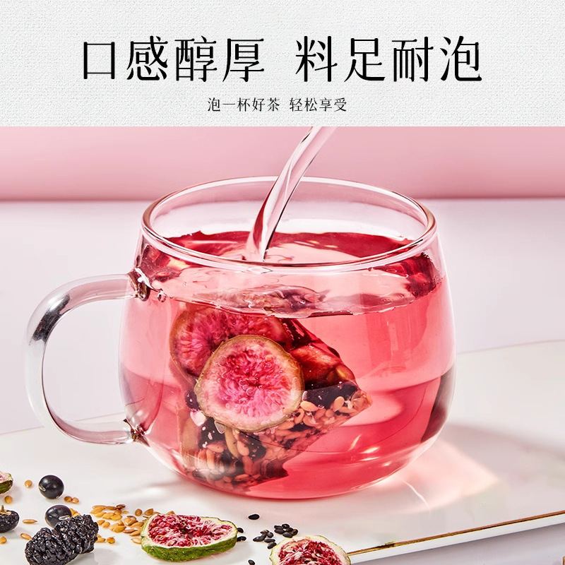 Seed Cycling Herbal Tea — Flaxseed, Fig, Goji, Mulberry & Rose Tea Bags - Image 3