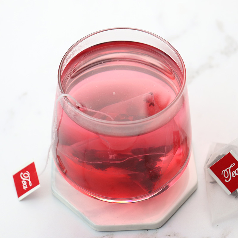 Blueberry Blackcurrant Fruit Tea 180g 30 Pyramid Bags with Roselle Hibiscus and Rock Sugar Floral Fruity Blend - Image 2