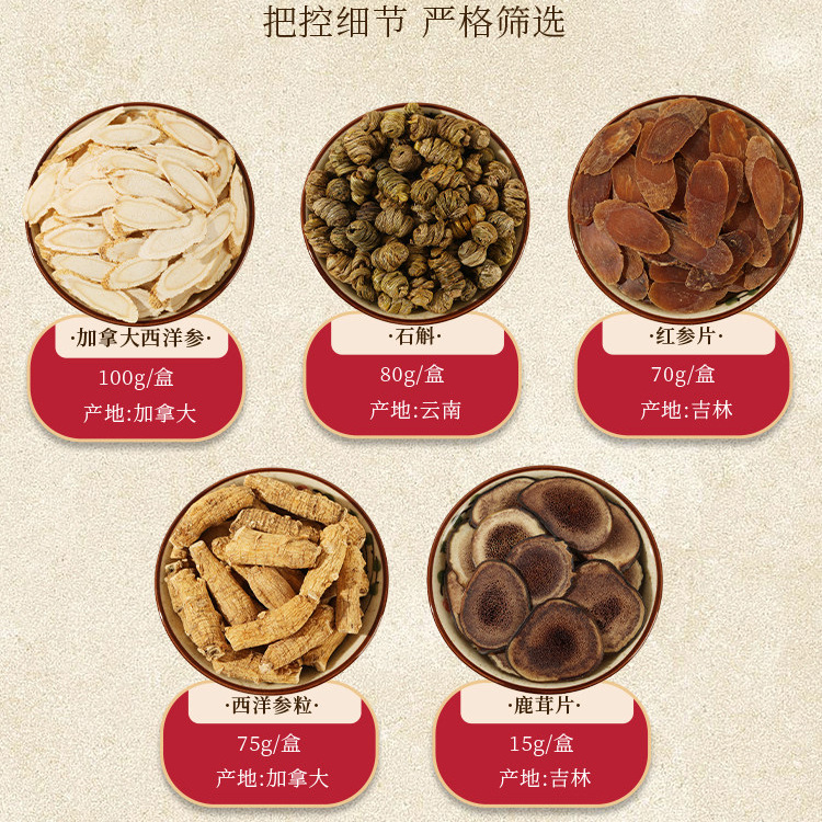 American Ginseng Gift Box Xi Yang Shen Panax quinquefolius Root Wellness Gift for Parents New Year - Image 4