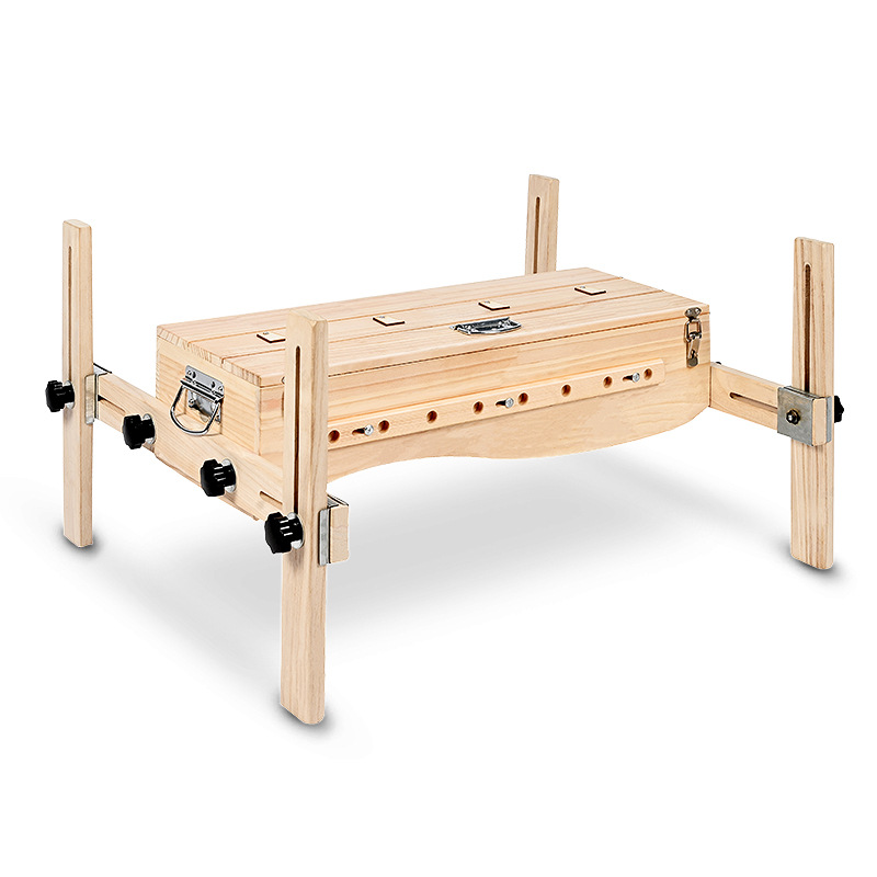 Wooden Moxibustion Box Rectangular Warm Therapy Device for Scalp Face Foot Massage Home Wellness 7 Holes - Image 5
