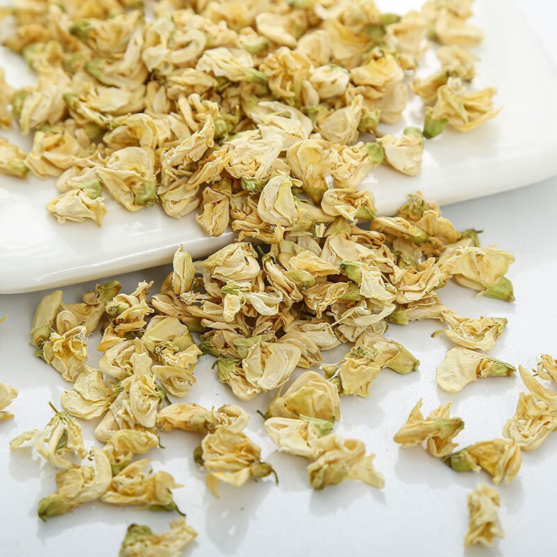 White Hyacinth Bean Flower 500g Bai Bian Dou Hua Dried Herbal Flower Tea Ingredient Yunnan Origin - Image 3