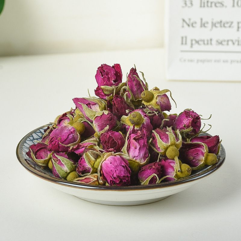 Lanzhou Kushui Rose Buds (Rosa rugosa) — Dried Purple Rose Tea, 500g Bulk - Image 2