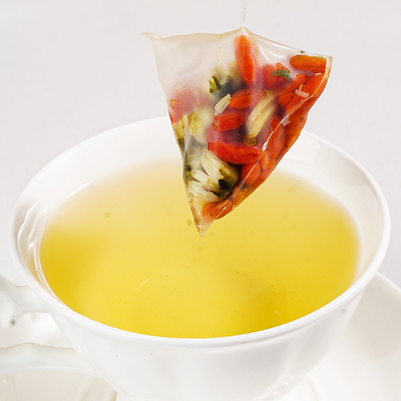 Ginseng Chrysanthemum Goji Tea 250g 50 Pyramid Tea Bags Cold Brew Herbal Blend - Image 4