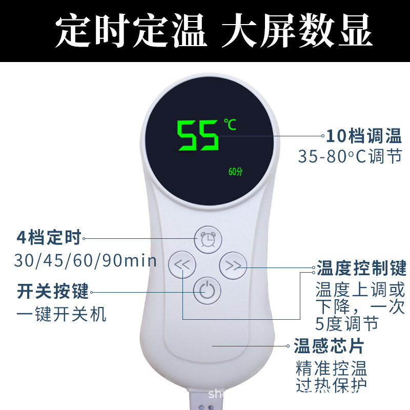 Smart Digital Timer Temperature Controller for Sea Salt Heat Therapy Packs Moxibustion Warmers Shoulder Knee Cushion Accessory - Image 4
