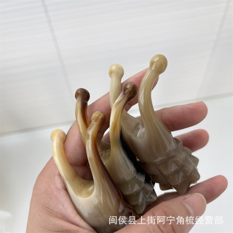 Horn Nose Massage Tool Handheld Guasha Board for Nose Bridge and Eye Area Care - Image 4