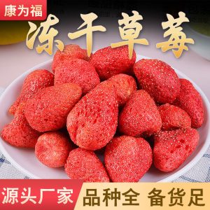 Freeze-Dried Strawberry Dices (Fragaria × ananassa) — Crisp Fruit Snack, 500g