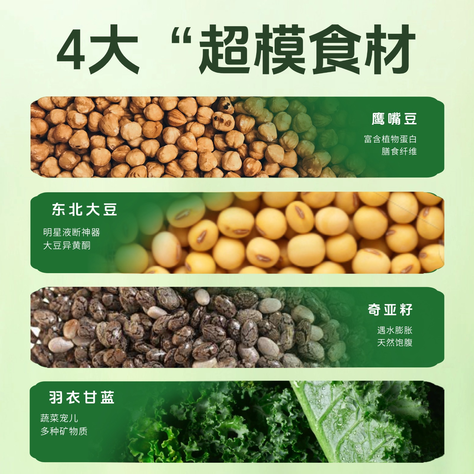 Kale Chia Avocado Soy Milk Powder Meal Replacement Drink Mix 300g 20g x 10 Sachets No Added Sucrose - Image 2