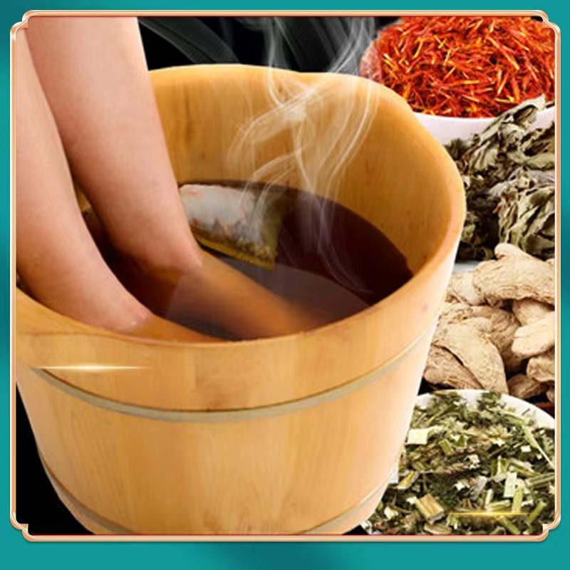 Herbal Foot Soak Bags Zu Yu Bao with Mugwort Leaf Ginger and Safflower for Sleep Support and Foot Deodorizing 100 Bags - Image 3