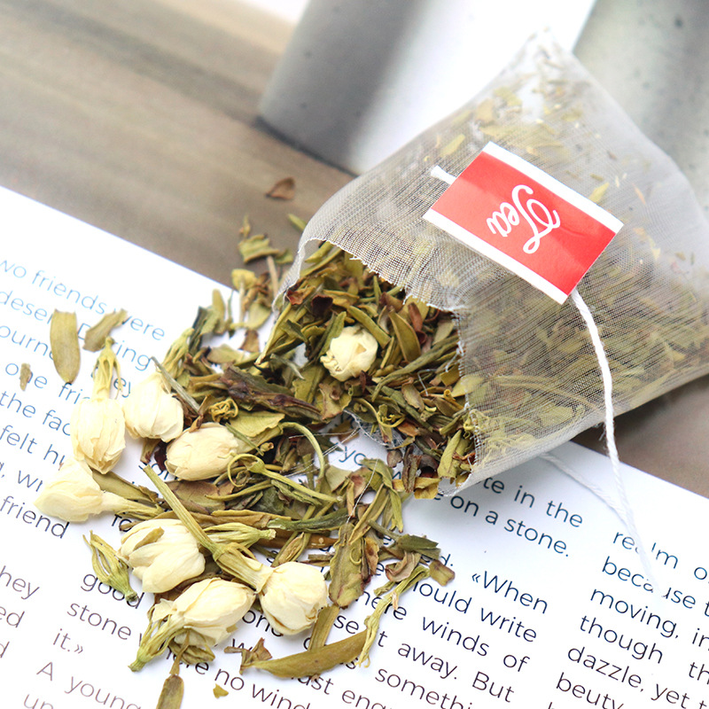 Jasmine White Tea Pyramid Tea Bags Mo Li Bai Cha 50g 20 Count Sugar Free Herbal Tea - Image 2