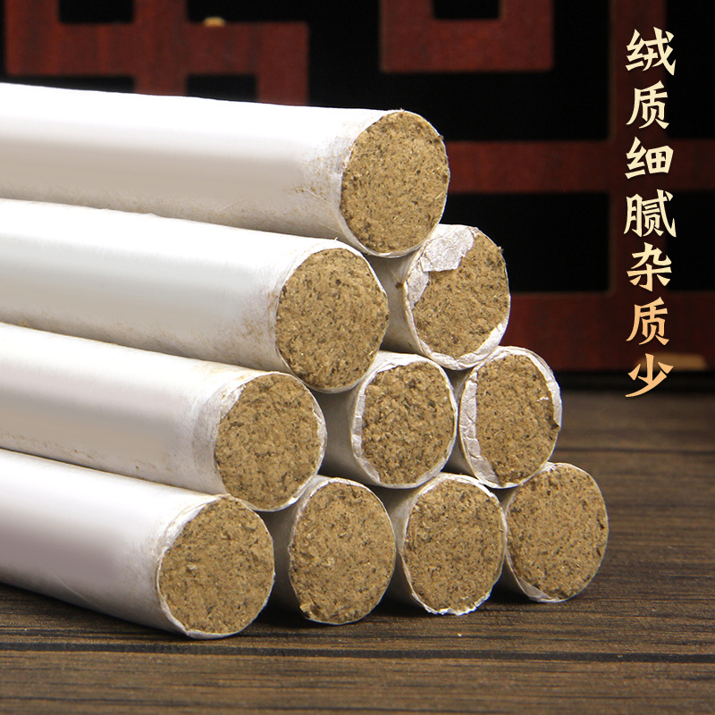 Moxa Sticks Ai Tiao 艾条 Aged Mugwort Moxibustion Rolls 60:1 Ratio for Warming Therapy - Image 3