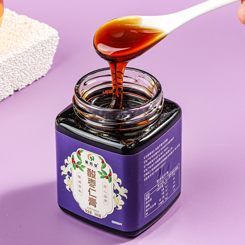 Suan Zao Ren Paste 300g Bottle Traditional Herbal Paste with Jujube Seed Poria and Lily Bulb Ready to Eat - Image 2