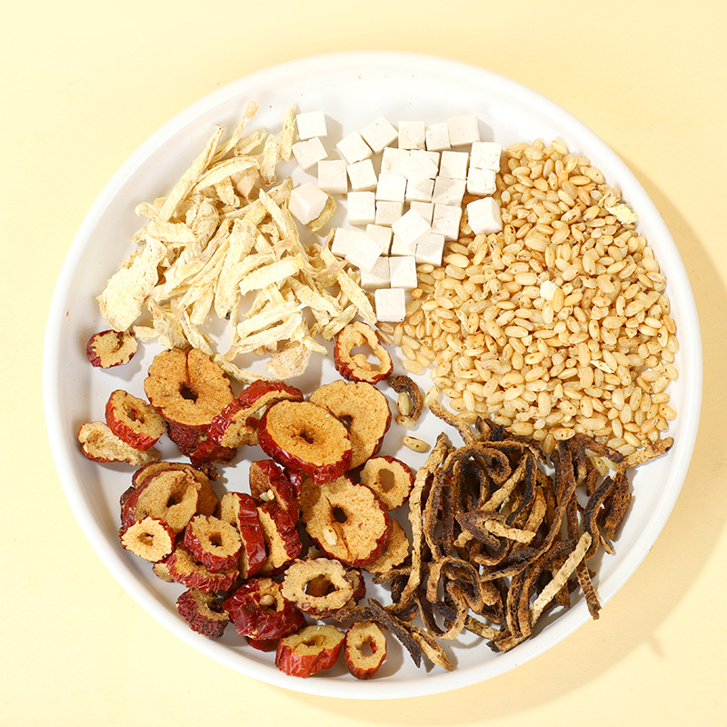 Ziquanzhai Chenpi Fuling Ginger Jujube Roasted Rice Tea 200g Box Herbal Blend for Daily Steeping - Image 3