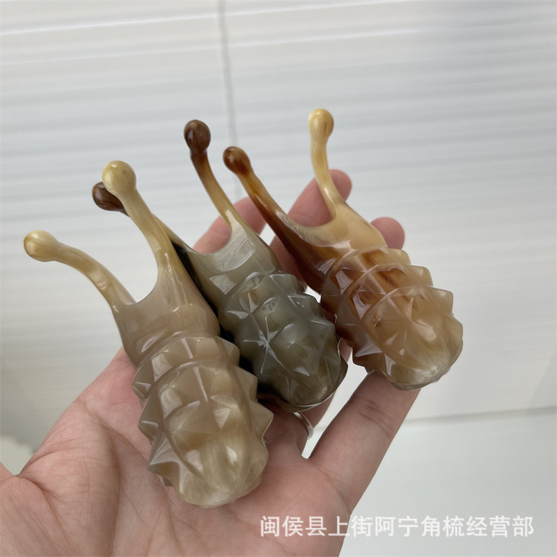 Horn Nose Massage Tool Handheld Guasha Board for Nose Bridge and Eye Area Care - Image 2