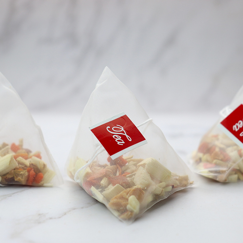 Zhu Zhe Mao Gen Tea 30 Pyramid Tea Bags Sugarcane Cogon Grass Root Pear Blend 240g - Image 4