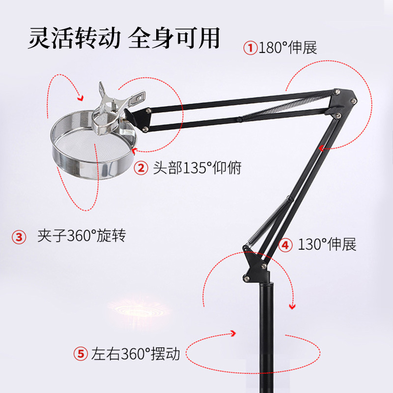 Floor Standing Moxa Stick Holder Home Moxibustion Frame Adjustable Rotating Ai Jiu Device with Moxa Roll - Image 2