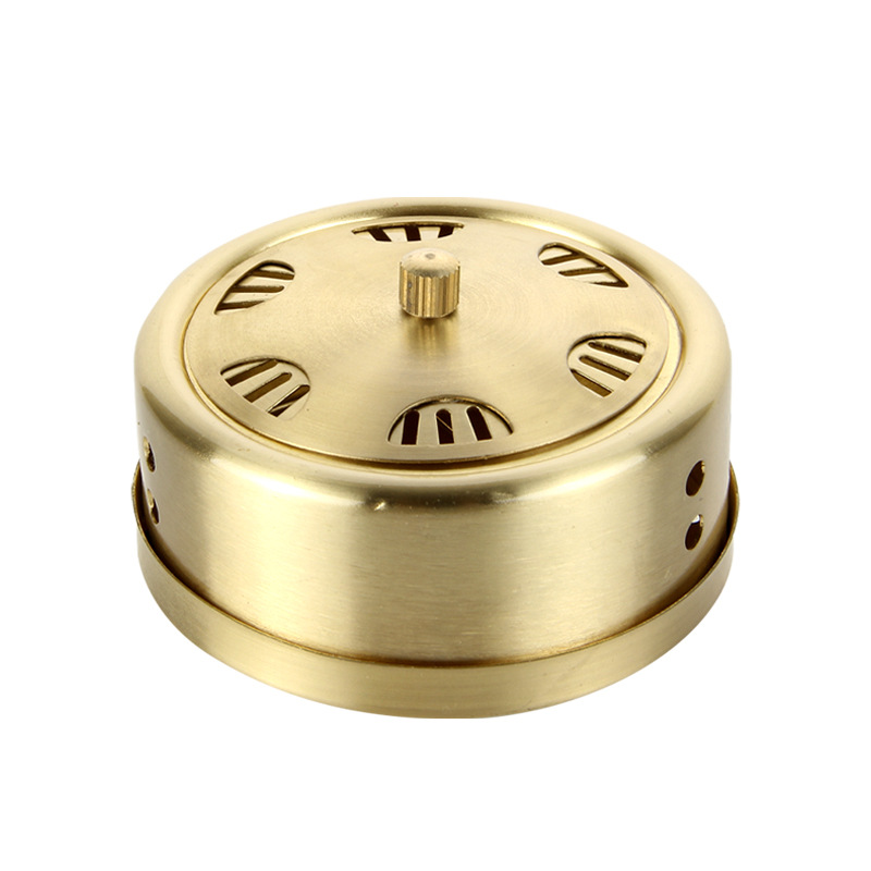 Portable Copper Moxibustion Box Thickened Pure Copper Warming Moxa Burner Single Hole 80mm 40mm 80g - Image 5