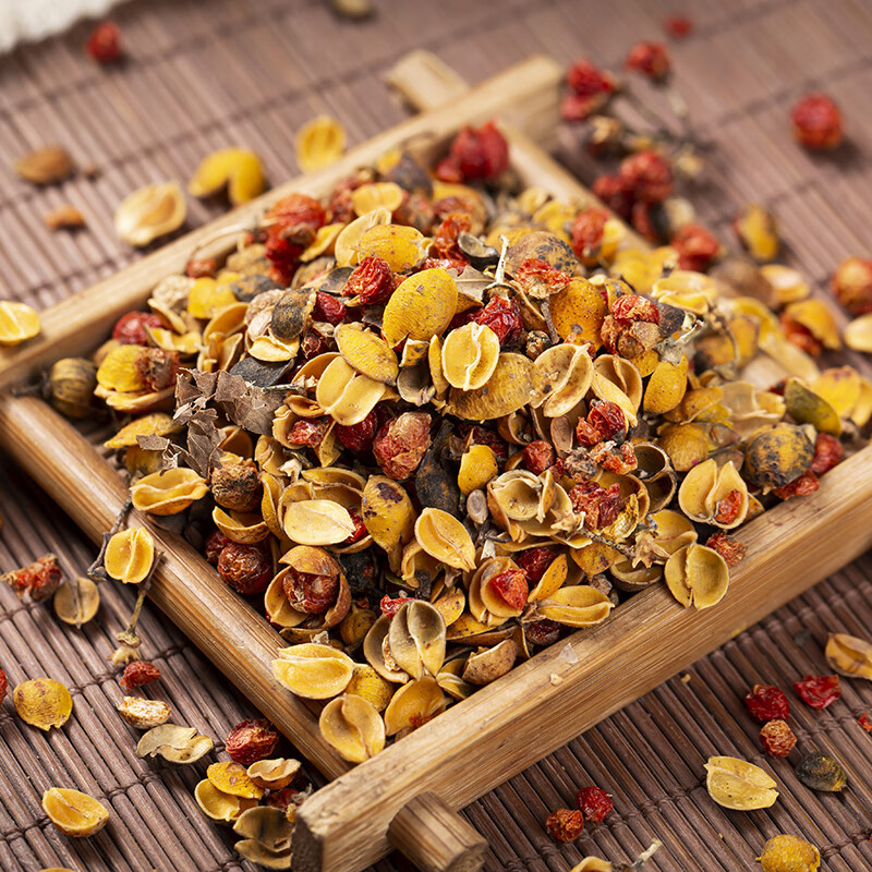 Albizia Flower Tea He Huan Hua Dried Flowers 500g Natural Sun Dried Herbal Infusion with Goji Berry Tea Blend - Image 3