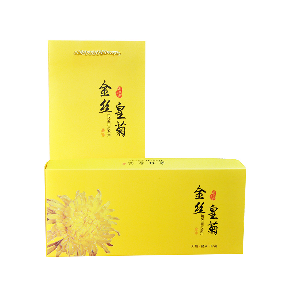 Golden Silk Imperial Chrysanthemum Tea Gift Box Individually Wrapped Flower Herbal Tea 20 Blooms - Image 5