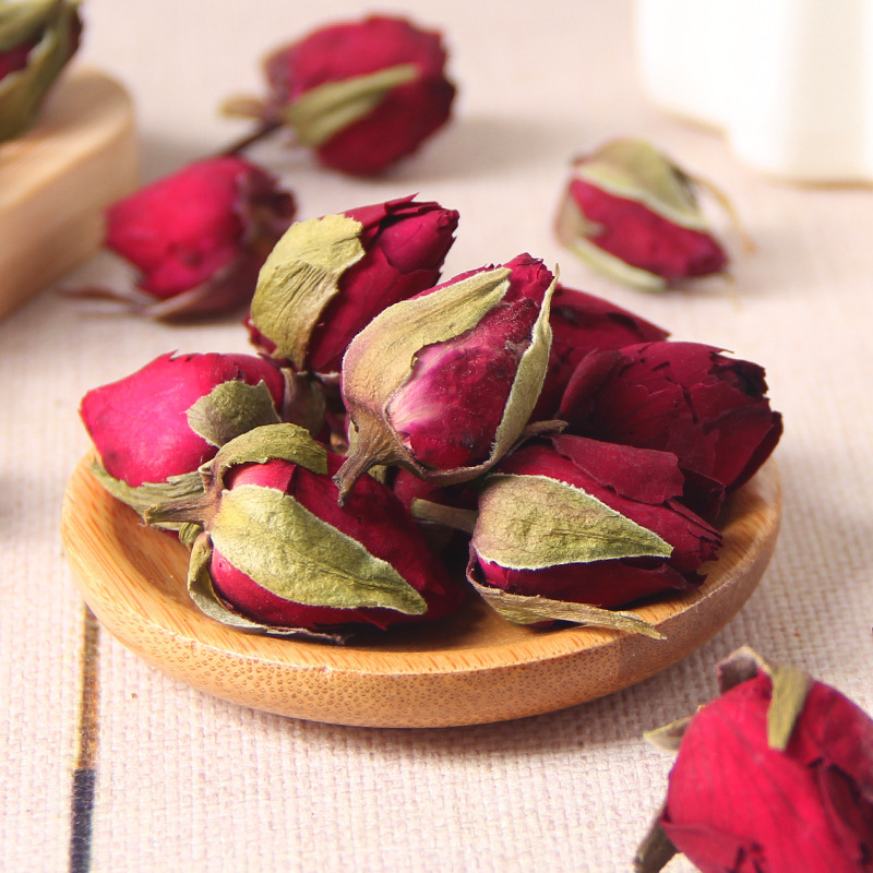 Dried Chinese Rose Flower Buds Yue Ji Hua Rosa chinensis Herbal Tea 50g - Image 3