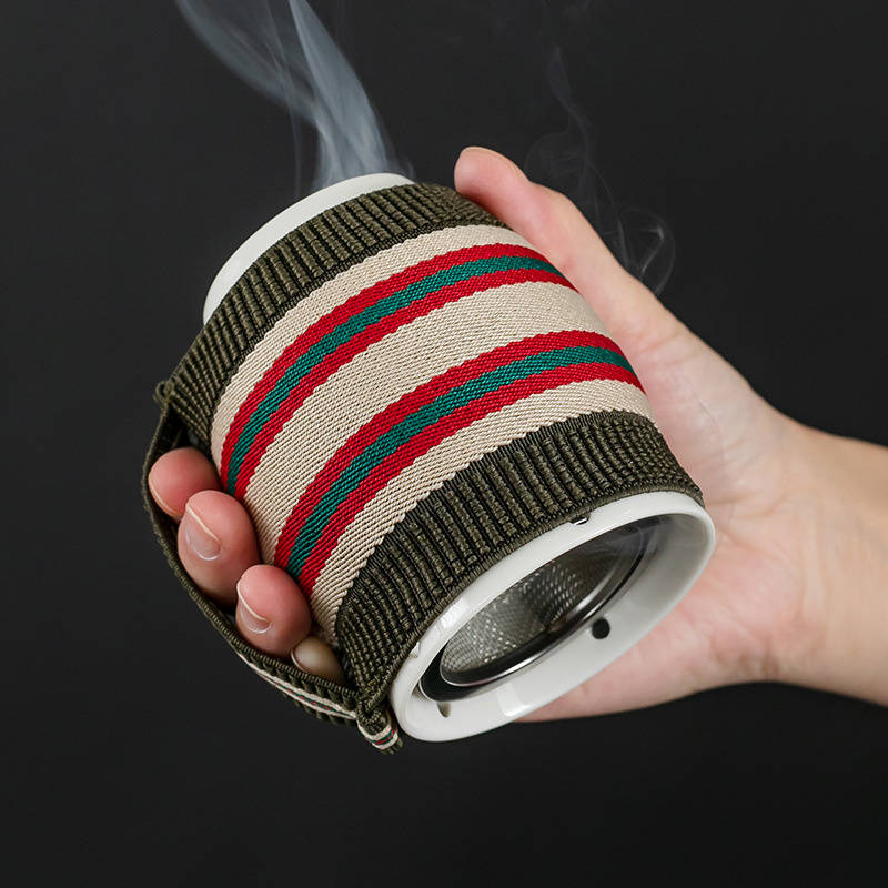 Ceramic Moxa Jar Portable Moxibustion Cup with Gua Sha Massage Function Double Layer Heat Storage - Image 2