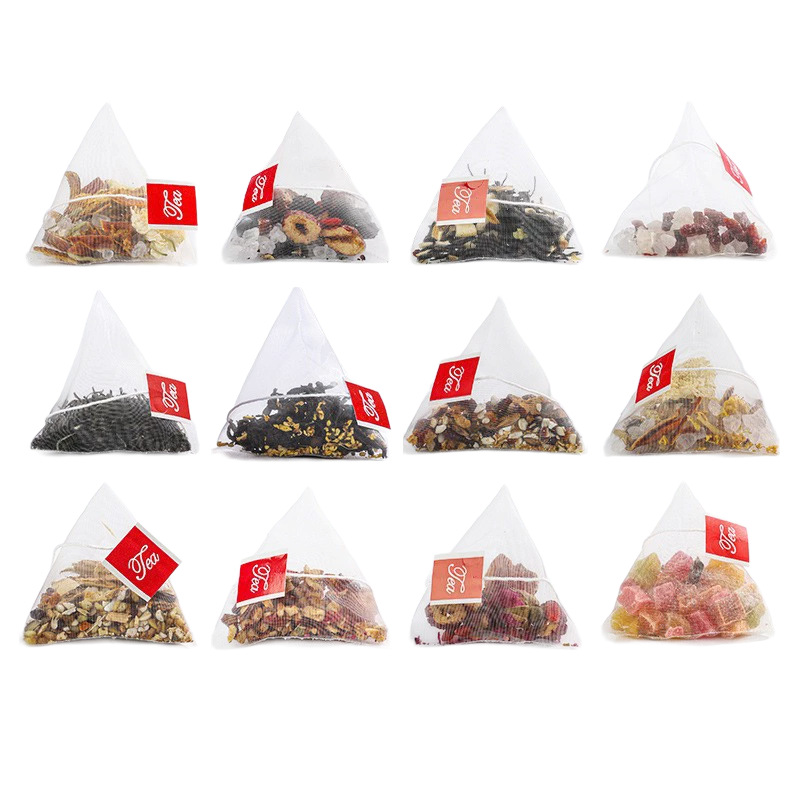 Peach Oolong Tea Triangle Bags Custom Herbal Blend Goji Jasmine Hawthorn Cold Brew - Image 5