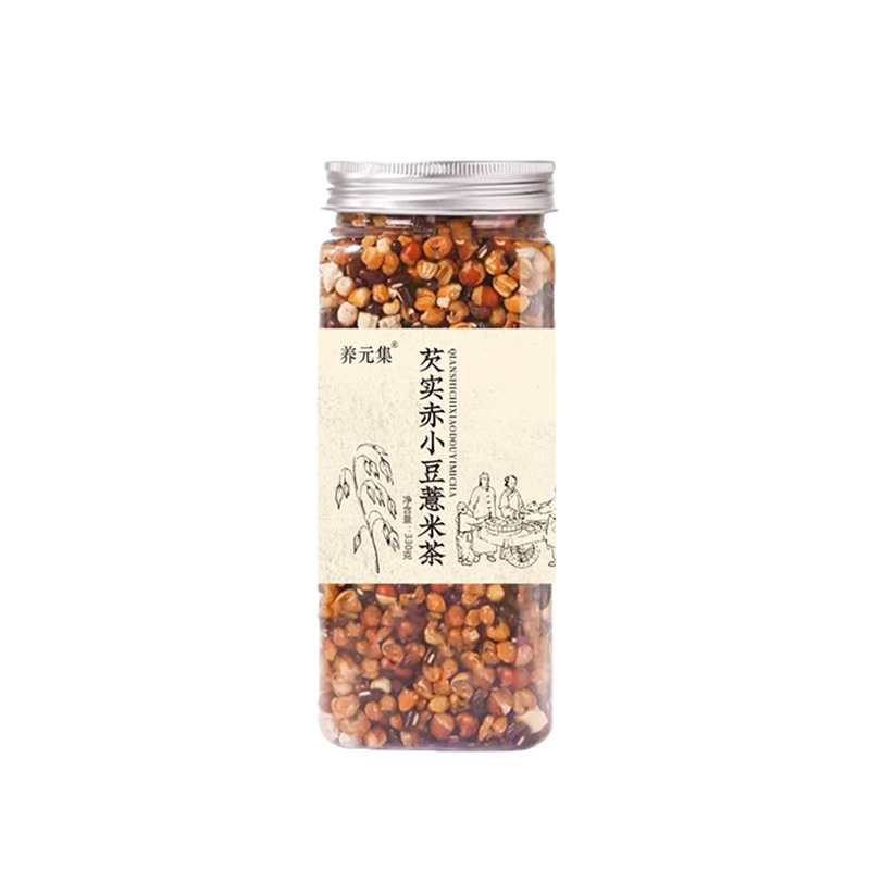 Qian Shi Chi Xiao Dou Yi Mi Tea 330g Roasted Euryale Seed Adzuki Bean Coix Seed Bottle Herbal Infusion - Image 5