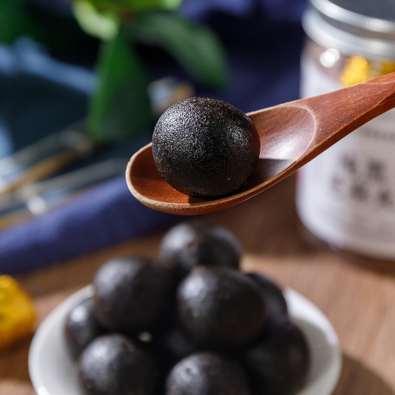 Nine-Steam Nine-Sun Black Sesame Balls (Sesamum indicum) — Traditional Herbal Paste Confection - Image 4