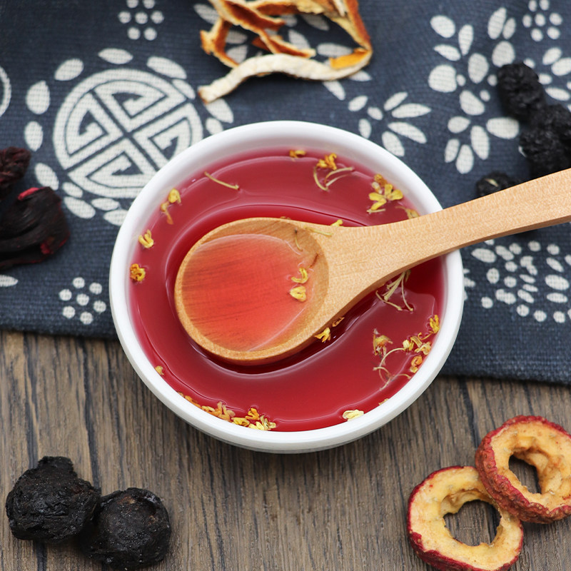 Sour Plum Soup Herbal Blend Suan Mei Tang 15 Packs with 200g Rock Sugar Traditional Summer Drink Mix - Image 5