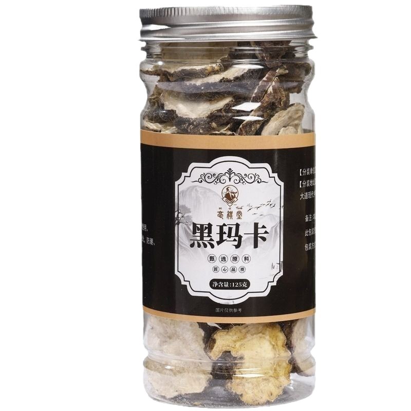 Black Maca Slices Hei Ma Ka 125g Jar Herbal Tea Cut Root for Daily Infusion - Image 5