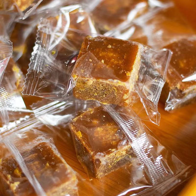 Traditional Cane Sugar Blocks with Ginger 15g Individually Wrapped Yunnan Hong Tang for Warm Daily Drinks - Image 2