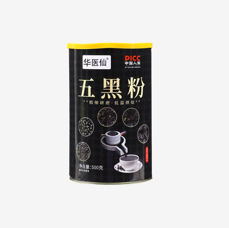 Five Black Powder Wu Hei Fen Herbal Meal Replacement Blend 500g Canister Quick Mix No Additives - Image 5